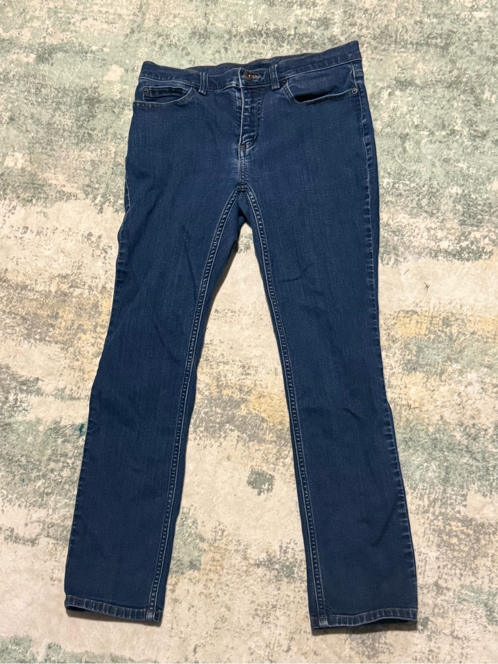 Duluth Trading Co Women’s Jeans Size 6x29 Straight Leg Stretch Dark Medium Wash